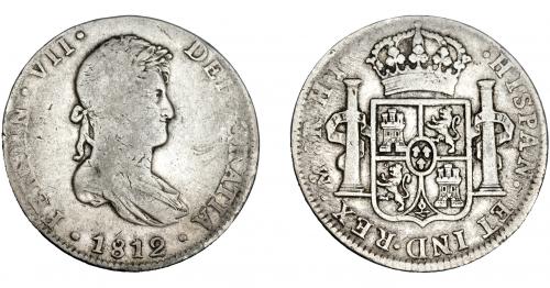 3314   -  FERNANDO VII. 8 reales. 1812. México. HJ. VI-1089. BC+/MBC-. 