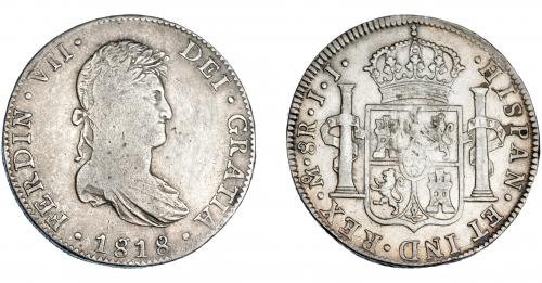 3320   -  FERNANDO VII. 8 reales. 1818. México. JJ. VI-1098. MBC-. 
