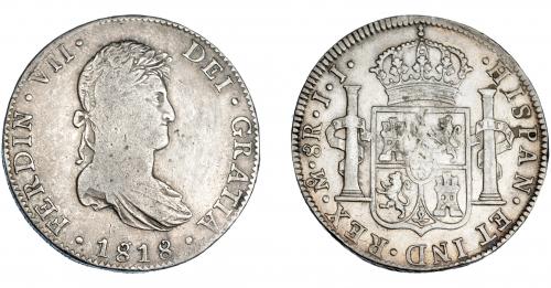 3320 - FERNANDO VII. 8 reales. 1818. México. JJ. VI-1098. MBC-.