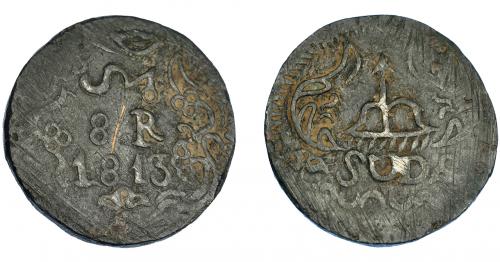 3390 - MONEDAS EXTRANJERAS. MÉXICO. 8 reales. 1813. Oaxaca. Morelos. KM-234. Raya. MBC-.