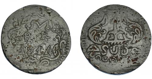 3391 - MONEDAS EXTRANJERAS. 8 reales. 1814. Oaxaca. Moreslo. KM-234. Porosidades. MBC.