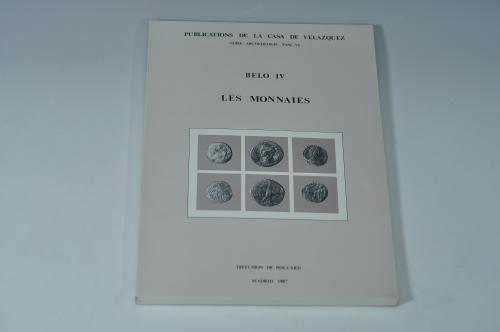 3422   -  LIBROS. VVAA. Belo IV. Les Monnaies. 1987. Madrid. Publications de la Casa de Velázquez.