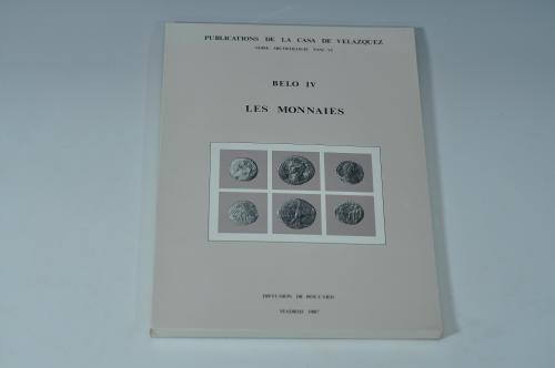 3422 - LIBROS. VVAA. Belo IV. Les Monnaies. 1987. Madrid. Publications de la Casa de Velázquez.