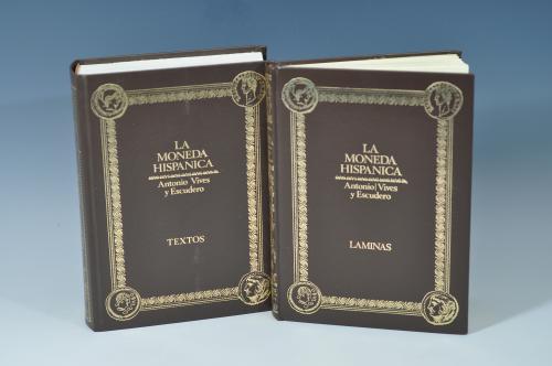 3430   -  LIBROS. A. Vives y Escudero. La moneda Hispánica. Textos y láminas. 1926. Madrid.