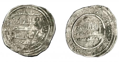 429 - ACUÑACIONES HISPANO-ÁRABES. CALIFATO. Abd al-Rahman III. Dirham. Madinat al-Zahra 350 H. AR 2,17 g. 21,42 mm. Vives-445. MBC-.