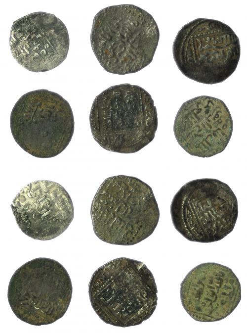 585   -  MONEDAS EXTRANJERAS. MUNDO ISLÁMICO. Lote de 6 monedas ayyubíes Siria. BC+/MBC-.
