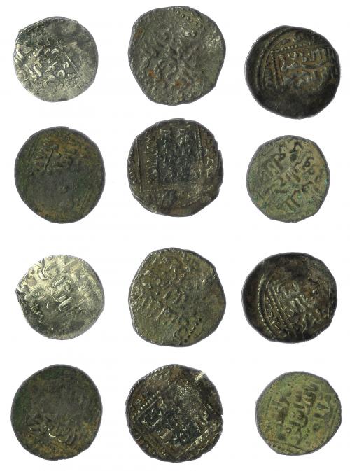 585 - MONEDAS EXTRANJERAS. MUNDO ISLÁMICO. Lote de 6 monedas ayyubíes Siria. BC+/MBC-.