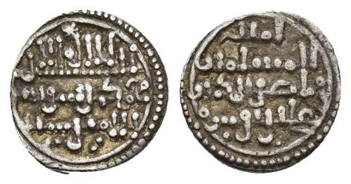 3309   -  ACUÑACIONES HISPANO-ÁRABES. ALMORÁVIDES. Ali b. Yusuf y Amir. Quirate. AR 0,97 g. 10,65 mm. V-1775. MBC.