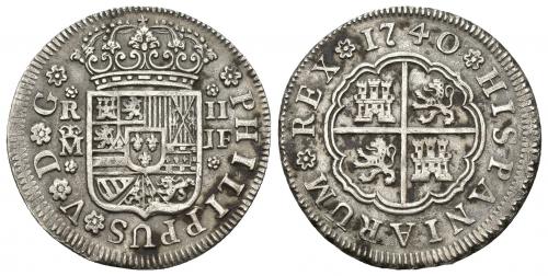 3381   -  FELIPE V. 2 reales. 1740. Madrid. JF. AR 5,54 g. 27 mm. VI-641. MBC.