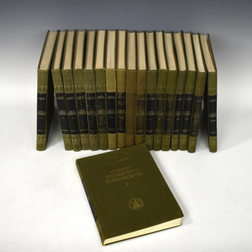 894 - LIBROS. A. Banti & L. Simonetti. Corpvs Nvmmorvm Romanorvm. Vol. I-XVIII. 1972-1979. Florencia.