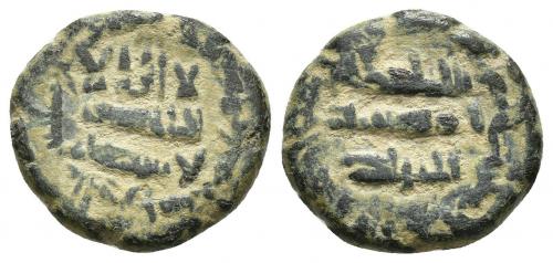 12 - CONQUISTA/GOBERNADORES. Felús. Al-Andalus. 125 H. CU 4,33 g. 11 mm. F XX-b. MBC.