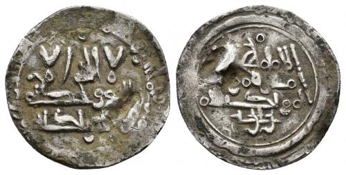 301   -  CALIFATO. HISAM II (977-1008). Dírham. Medina Fez. 388 H. AR 2,61 g. 20 mm. V-618. Ligeramente alabeada. MBC.