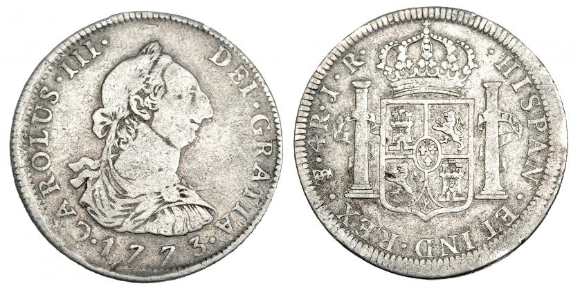 430   -  4 reales. 1773. Potosí. JR. VI-797. MBC-.