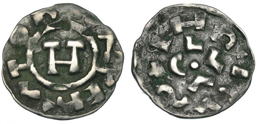 631   -  ESTADOS ITALIANOS. LUCCA. Dinero Enrique III-IV (1039-1045). A/ ENRICUS. R/ IMPERATOR. MBC.