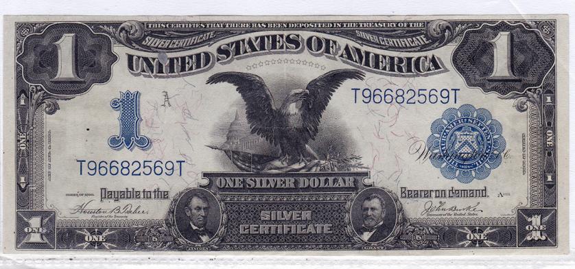 692   -  ESTADOS UNIDOS DE AMÉRICA. Dólar. 1899 (silver certificate). FR-233. MBC+.