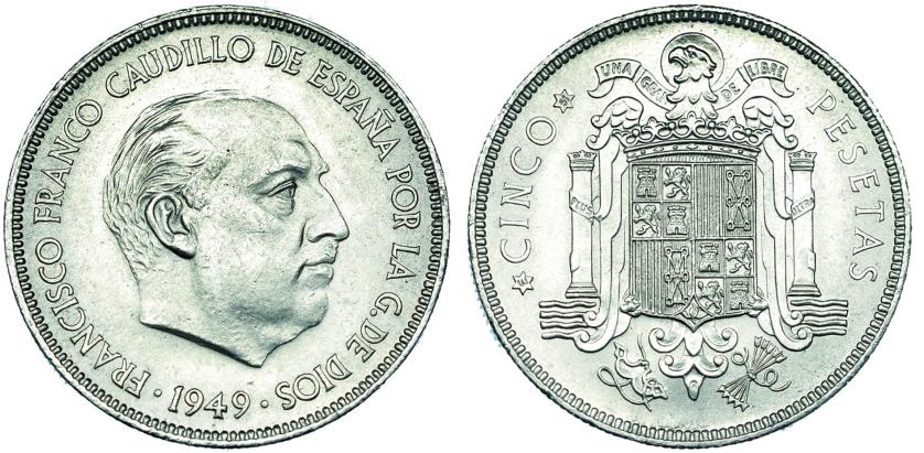 688   -  Estuche 3 piezas II Exposición Nacional de Numismática: 0,50, 1 y 5 ptas. *E-51. Las tres piezas en su estuche, que está algo deteriorado. VI-421. SC.