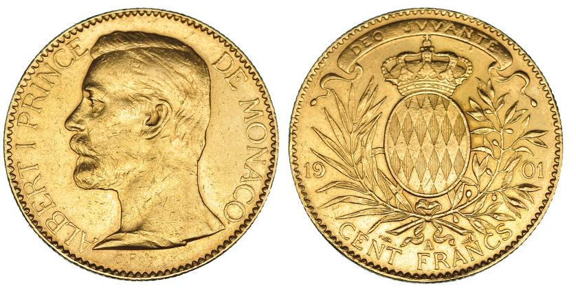 738   -  MÓNACO. 100 francos. 1901. KM-105. MBC+/EBC-.