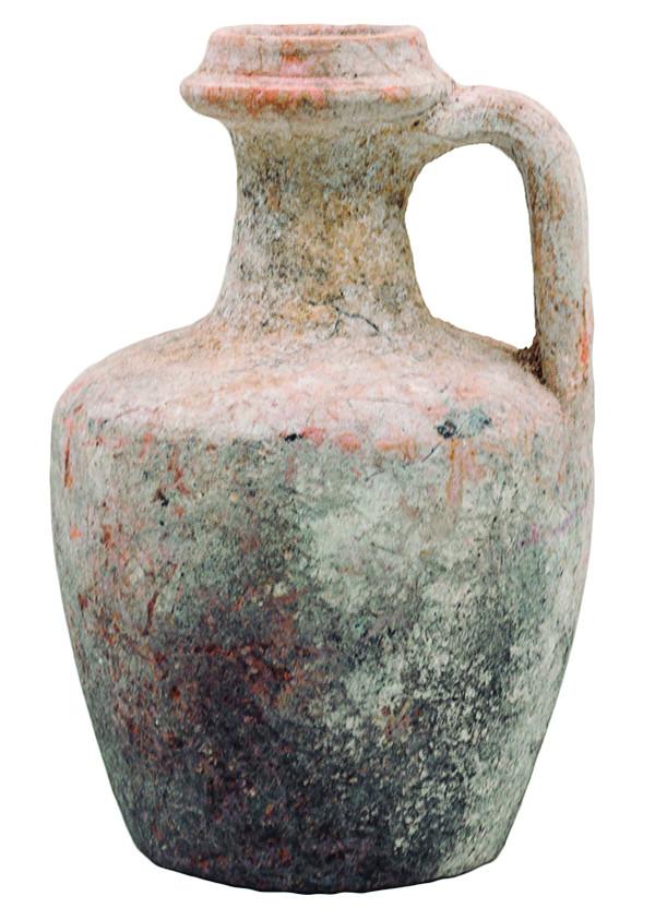 2090   -  HISPANO-ÁRABE. Jarra (XI-XII d.C.). Cerámica. Altura 12,8 cm.
