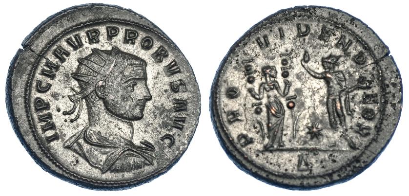 3093   -  PROBO. Antoniniano. Serdica (276-282). R/ Providentia con dos signa y Sol; PROVIDEN DEOR. RIC-845.  P.O. EBC-