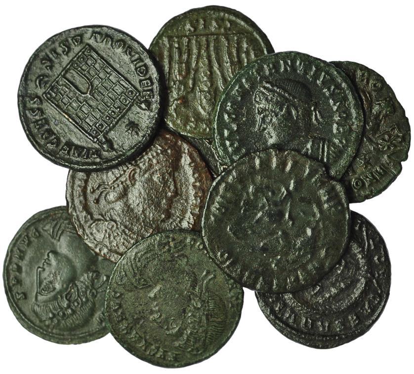 133   -  Lote de 10 piezas de follis reducido. MBC-/MBC+.