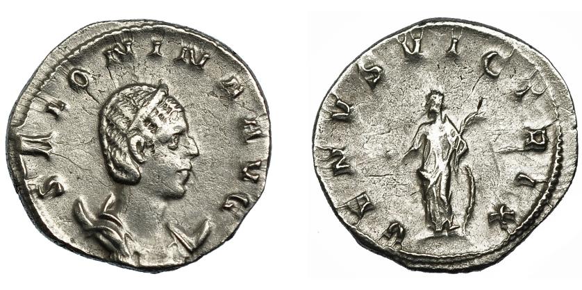 270   -  SALONINA. Antoniniano. Asia (256-257). R/ Venus a izq. con manzana, palma y escudo; VENVS VICTRIX. AR 3,47 g. 21,1 mm. RIC-68. MBC/MBC-.
