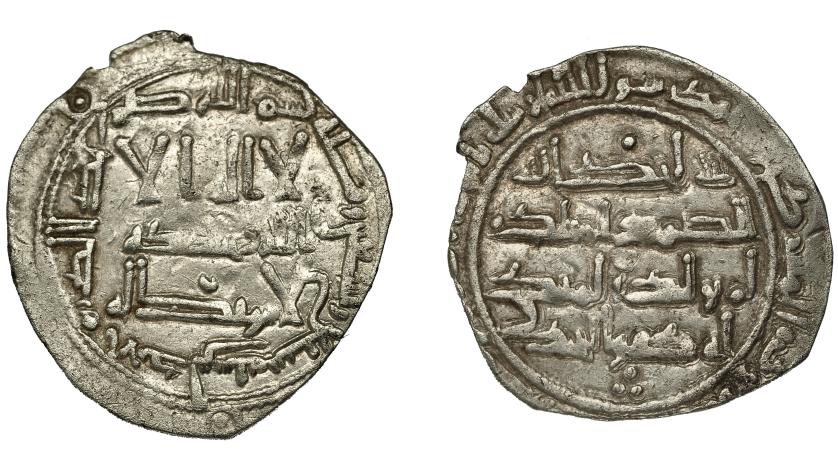 307   -  EMIRATO INDEPENDIENTE. Al-Hakam I. Dirham. Al-Andalus. 197 H. AR 2,18 g. 25 mm. V-103. MBC.