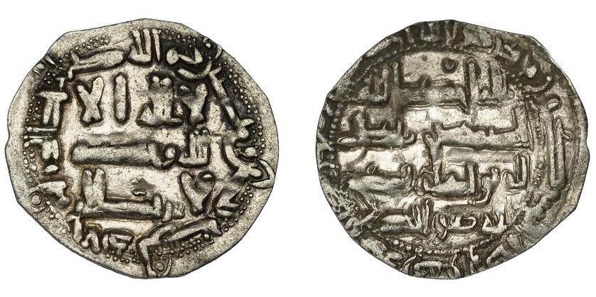 312   -  EMIRATO INDEPENDIENTE. Al-Hakam I. Dirham. Al-Andalus. 210 H. AR 1,99 g. 24,4 mm. V-131. MBC.