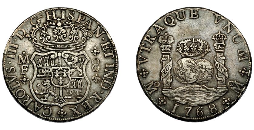 515   -  CARLOS III. 8 reales. 1768. México. 1768. VI-926. MBC.