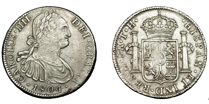 551   -  CARLOS IV. 8 reales. 1804. México. TH. VI-802. MBC.