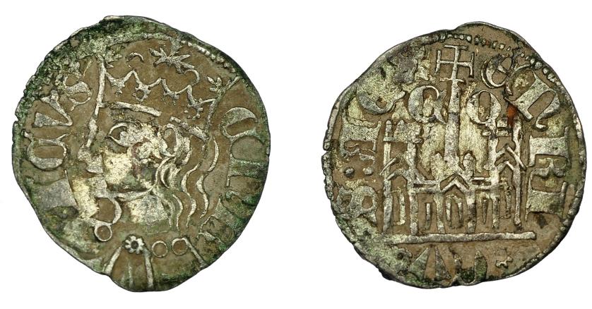 2377   -  REINO DE CASTILLA Y LEÓN. ENRIQUE II. Cornado. Córdoba. La R de REX invertida.  AR 0,81 g. 18 mm. III-481 vte. BMM-665. MBC.