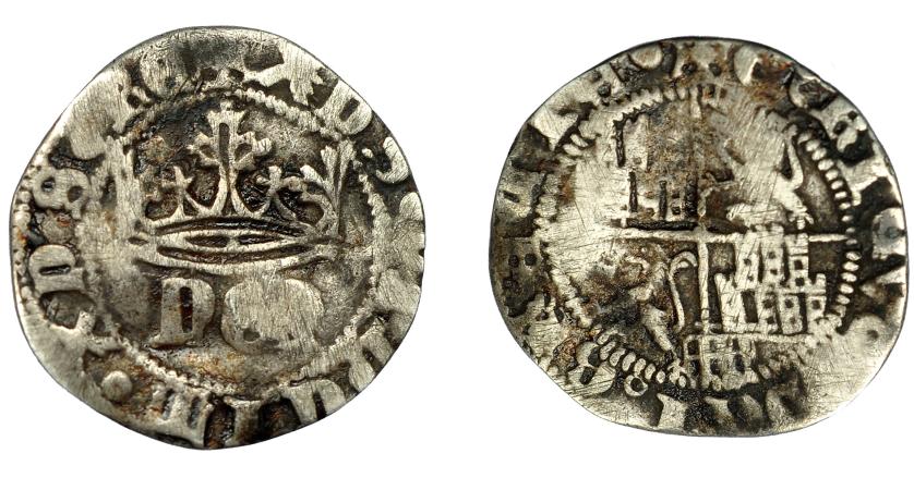 2392 - REINO DE CASTILLA Y LEÓN. ENRIQUE IV. 1/2 real. Segovia. AR 1,40 g. 18,1 mm. III-725. BMM-933. Rayitas. BC+.