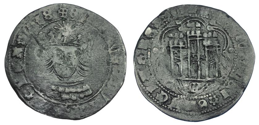 2395   -  REINO DE CASTILLA Y LEÓN. ENRIQUE IV. Cuartillo. Segovia. VE 2,76 g. 26,8 mm. III-754. BMM-1022. BC.