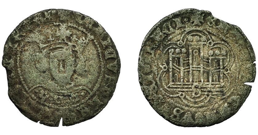 2396   -  REINO DE CASTILLA Y LEÓN. ENRIQUE IV. Cuartillo. Sevilla. VE 2,57 g. 26,2 mm. III-755. BMM-1023. BC+.