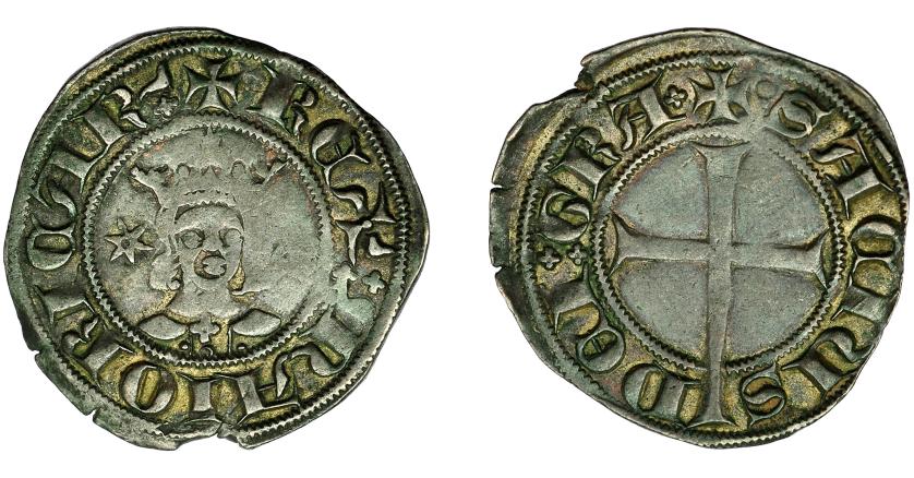 2416   -  REINO DE MALLORCA. SANCHO DE MALLORCA (1311-1324). Dobler. Mallorca. VE 1,80. 21,5 mm. IV-547. MBC.