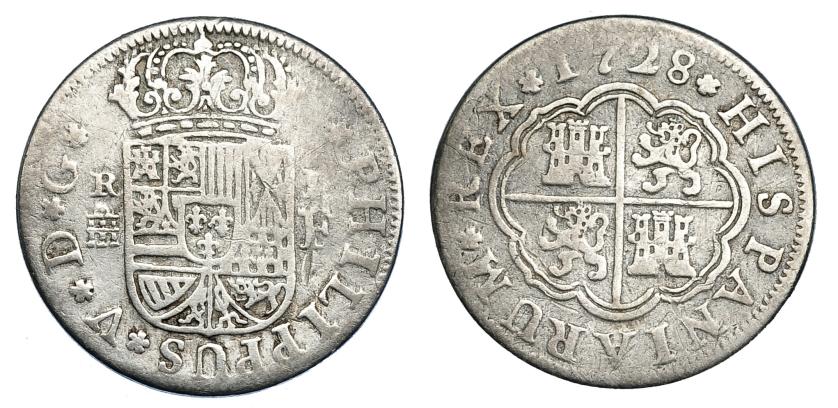 2548   -  FELIPE V. Real. 1728. Segovia. F. VI-532. BC+.