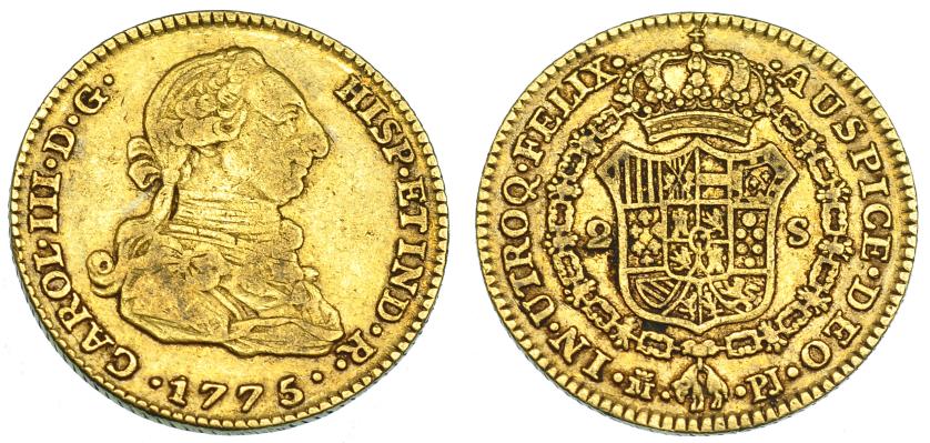 2562   -  CARLOS III. 2 escudos. 1775. Madrid. PJ. VI-1287. MBC-.