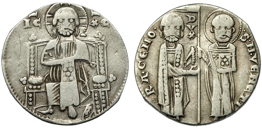 2635   -  MONEDA EXTRANJERA. ESTADOS ITALIANOS. VENECIA. Grosso. Ranieri Zeno (1253-1268). Paolucci-1. AR 1,94 g. 20,1 mm. MBC-.