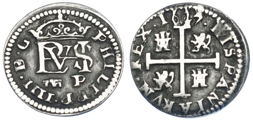 1016   -  FELIPE IV. 1/2 real. 1623. Segovia. P. AC-No. ¿Inédita? MBC.