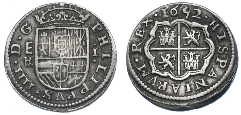 1023   -  FELIPE IV. Real. 1652. Segovia. BR. AC-795. MBC/MBC+.