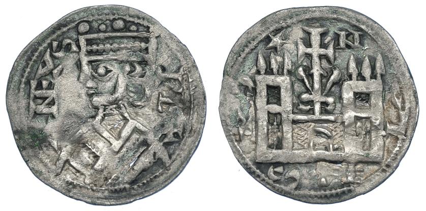 686   -  REINOS DE CASTILLA Y LEÓN. ALFONSO VIII. Dinero. Marca N. ¿Nájera? VE 0,91 g. 18,2 mm. III-201. BMM-319. MM-A8:36:17. MBC/MBC+.  Escasa.