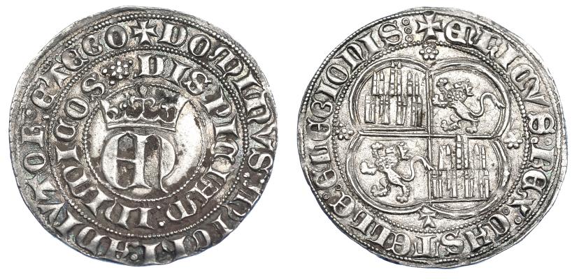 713   -  REINOS DE CASTILLA Y LEÓN. ENRIQUE II. Real. Toledo. AR 3,47 g. 26,9 mm. III-407. BMM-554. EBC.