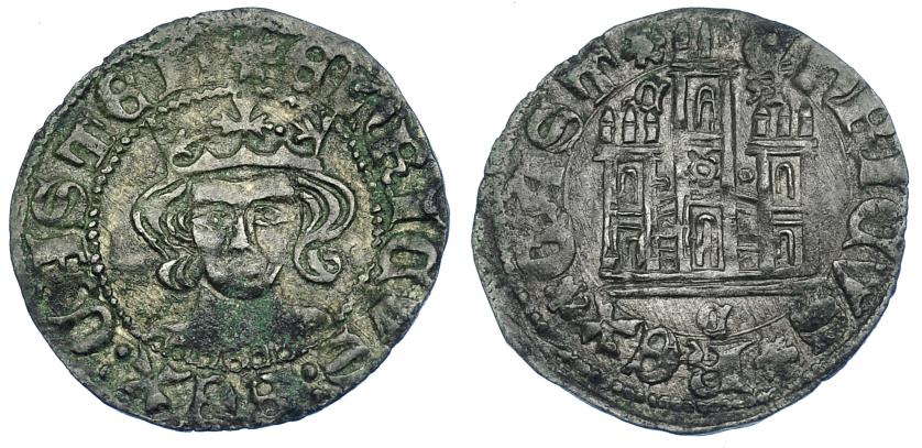 719   -  REINOS DE CASTILLA Y LEÓN. ENRIQUE II. Cornado. Zamora. Busto de frente. A/ + ENRICUS : REX : CASTEL. R/ ERICUS * REX * CAST *. Ar 0,87 g. 18,7 mm. III-480 vte. BMM-660.1 vte. Leves oxidaciones. EBC-/EBC. Rara en esta conservación.