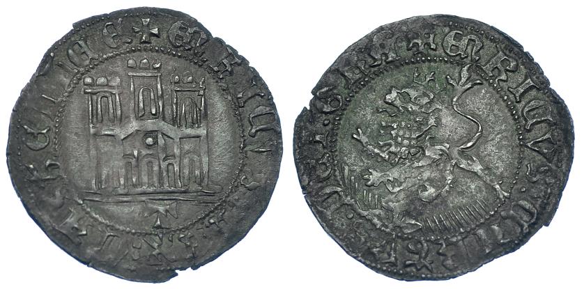 770   -  REINOS DE CASTILLA Y LEÓN. ENRIQUE IV. Maravedí. Toledo. VE 2,27 g. 26,6 mm. III-807. BMM-975. MBC+. Rara en esta conservación. 