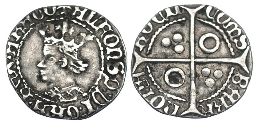 810   -  CORONA DE ARAGÓN. ALFONSO EL MAGNÁNIMO (1416-1458). Croat. Perpiñán. COMS en círculo. AR 2,66 g. 23,1 mm. IV-825.2. MBC/MBC+. 