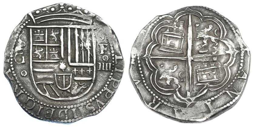 957   -  FELIPE II. 4 reales. Granada. F. AC-484. MBC+. 