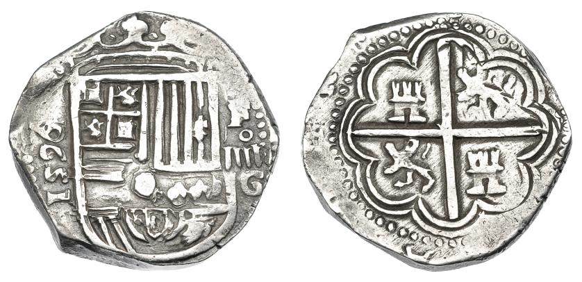 958   -  FELIPE II. 4 reales. 1596. Granada. F. AC-492. MBC. Venta privada en La Lonja del Almidón. Conserva sobre original.
