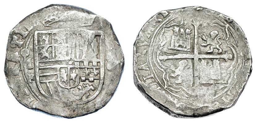 970   -  FELIPE II. 8 reales. S/F. México. F. AC-664. Acuñación floja. MBC-.