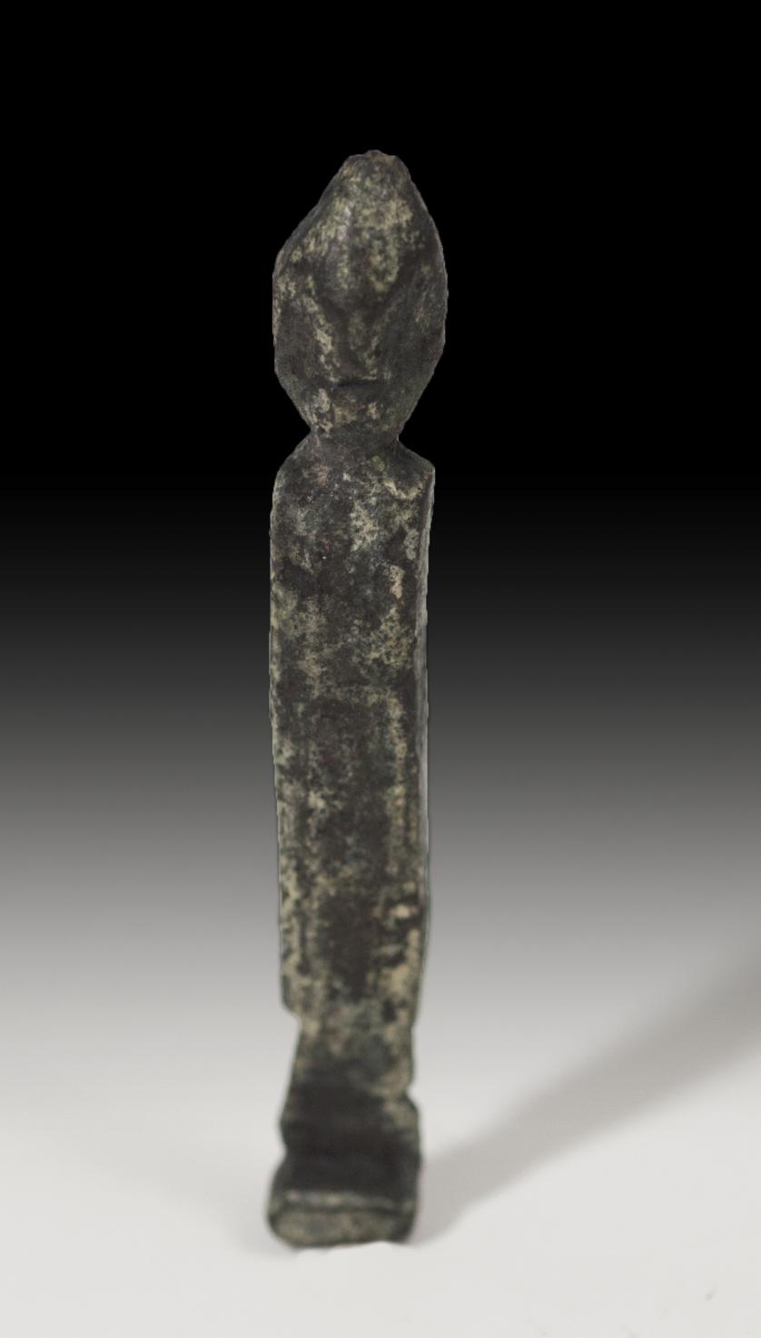 1062   -  HISPANIA ANTIGUA. Cultura ibérica. Exvoto (VI-III a.C.). Bronce. Altura 4,0 cm.