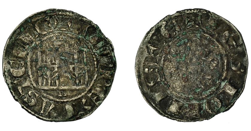 426   -  REINOS DE CASTILLA Y LEÓN. ALFONSO X. Pepión-dinero. León. VE 1 g. 18,4 mm. III-252. BMM-344. Leves oxidaciones. MBC-.