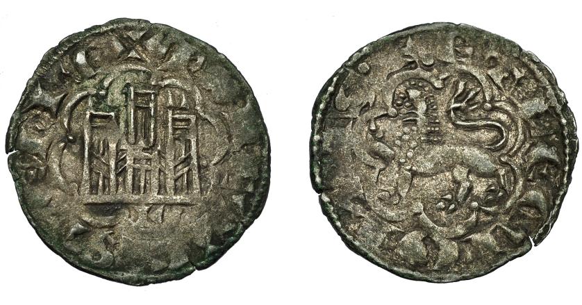 431   -  REINOS DE CASTILLA Y LEÓN. ALFONSO X. Novén-dinero seisén. León. VE 0,77 g. 18,4 mm. III-267.1. BMM-398. MBC.